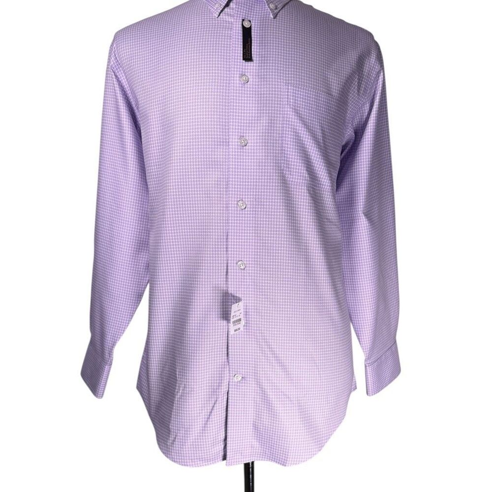 Jos. A. Bank Reserve Mens Dress Shirt 15.5 33 Purple Egyptian Cotton Non Iron - Picture 8 of 10